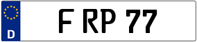 Trailer License Plate